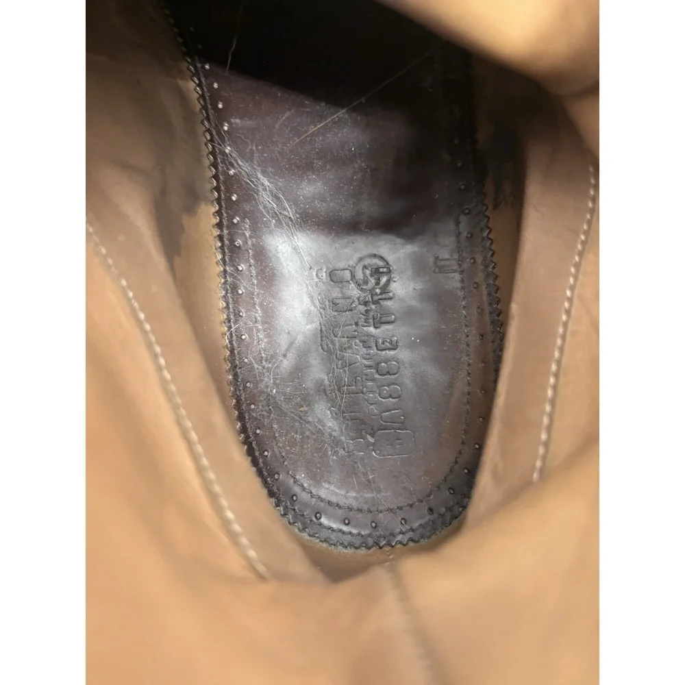 Vintage Magnanni Wingtip Dress Boots Brown Leather Ankle Chukka 3316 SZ 12 M